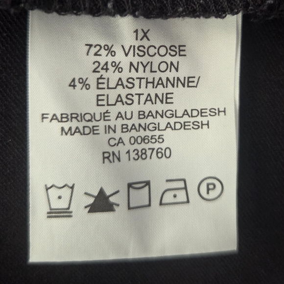 In Every Story Chic Black Women's Blazer Wirh 3/4 Sleeves Size 1X - Picture 4 of 5